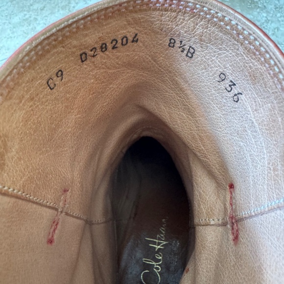 Cole Haan  Red Cowboy Boots Women's SZ 8 1/2 - Picture 6 of 8